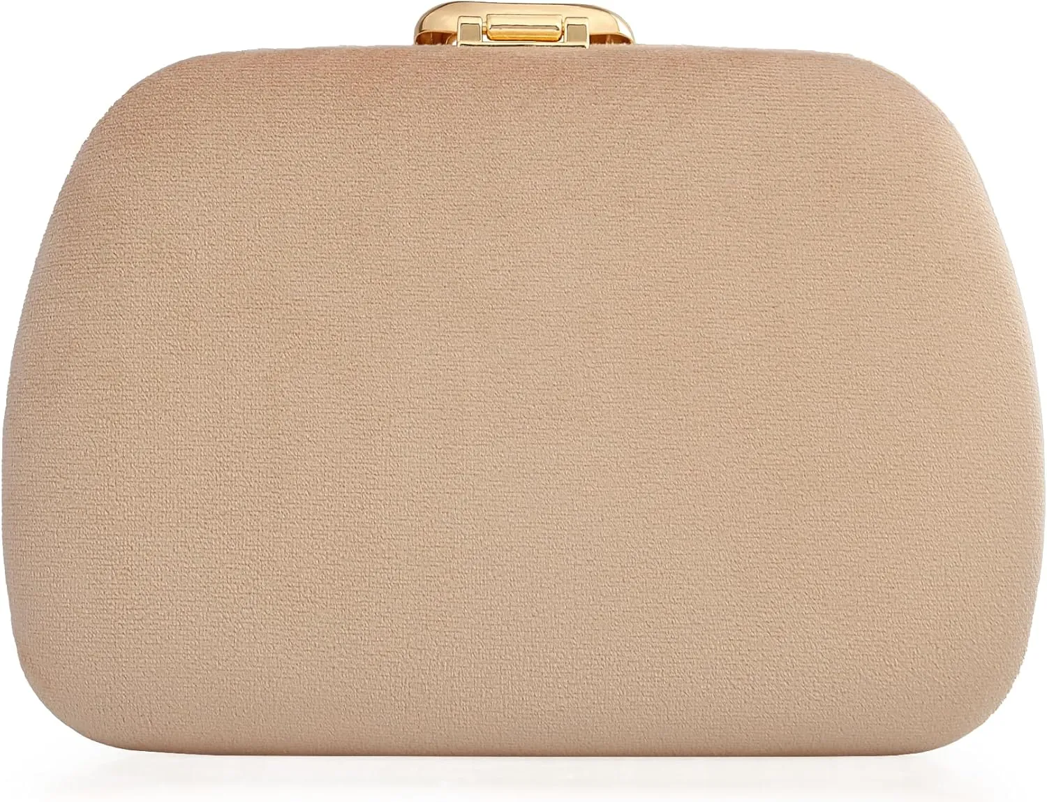 Velvet Evening Clutch Purse for Women-Snake Clasp Formal Handbag,Hard Shell Design Bag for Weddings, Parties, Prom