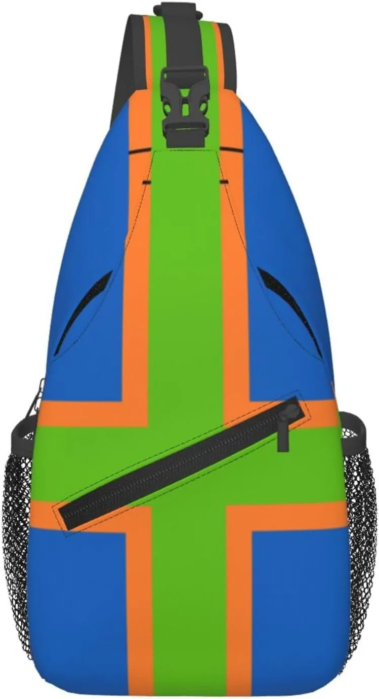 Vendelbrog (Orange version) Crossbody Bags For Women Men Chest Backpack Gym Shoulder Bag Travel Outdoor Sports Casual Crossbody Bags