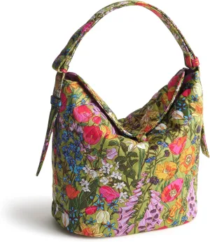 Vera Bradley Premium Cotton Astoria Shoulder Bag, Meadow Bouquet