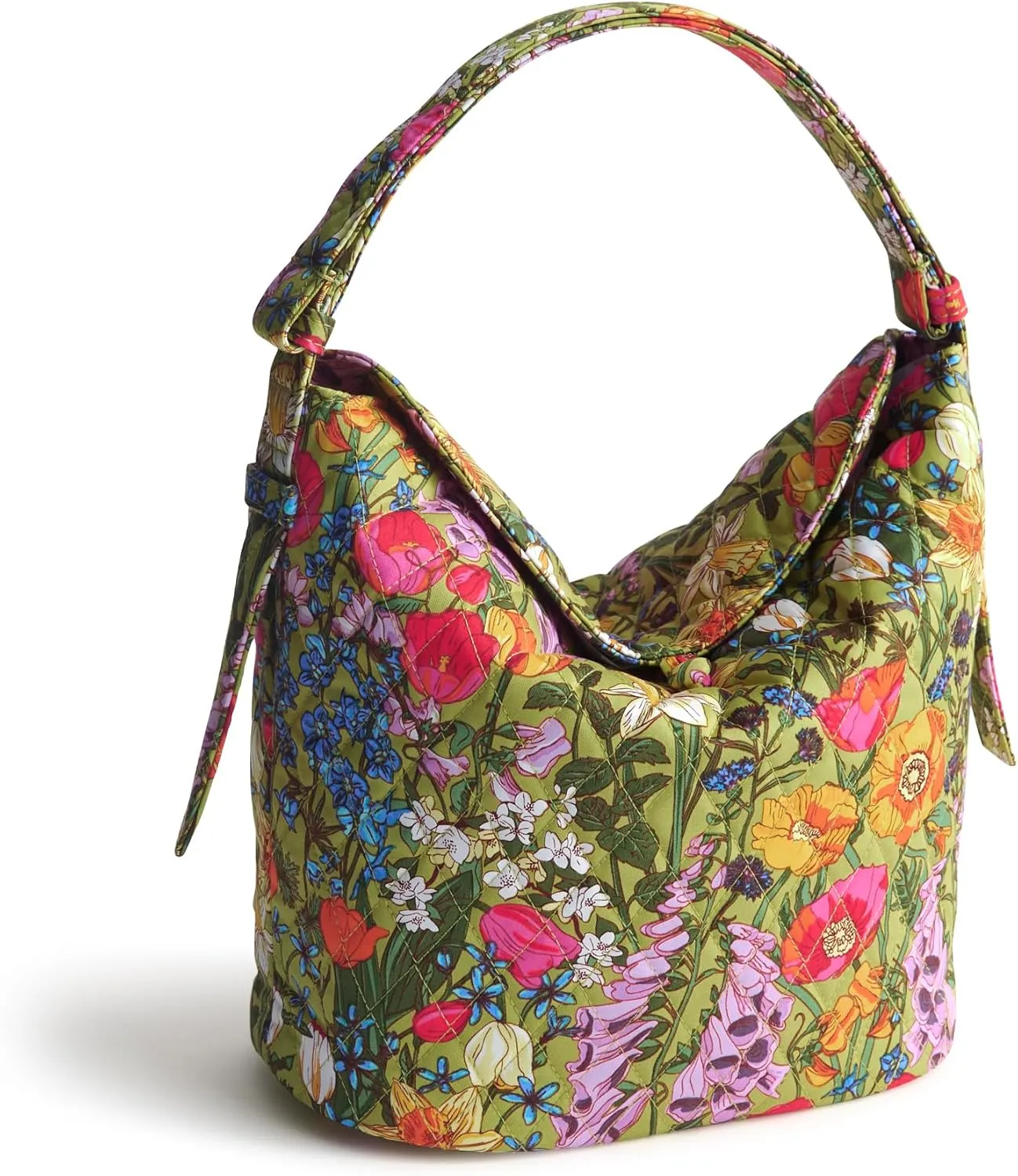 Vera Bradley Premium Cotton Astoria Shoulder Bag, Meadow Bouquet