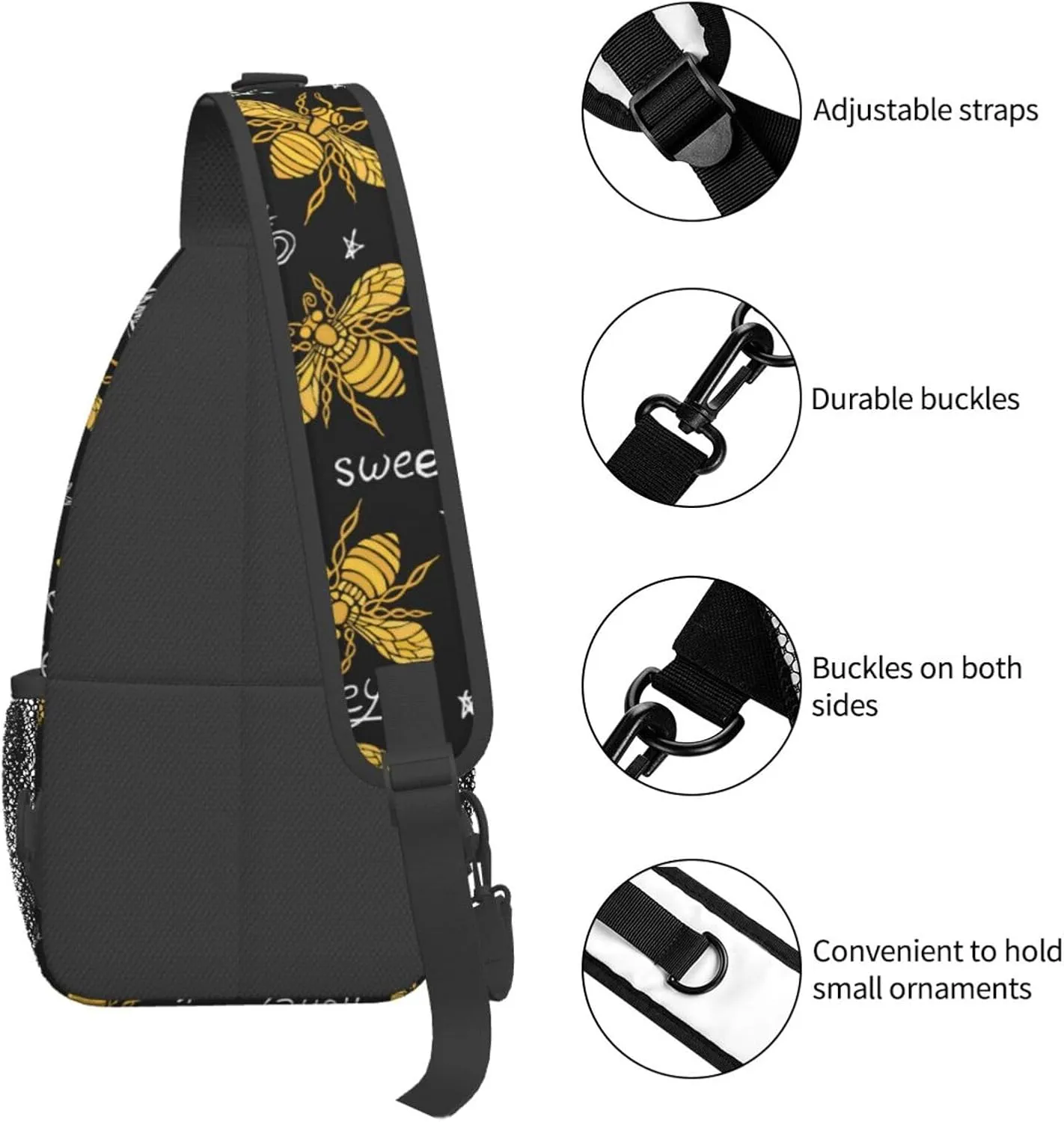 VOOHDDY Sling Bag For Women Men Travel Hiking Backpack Crossbody Shoulder Chest Bags Casual Daypack Sport