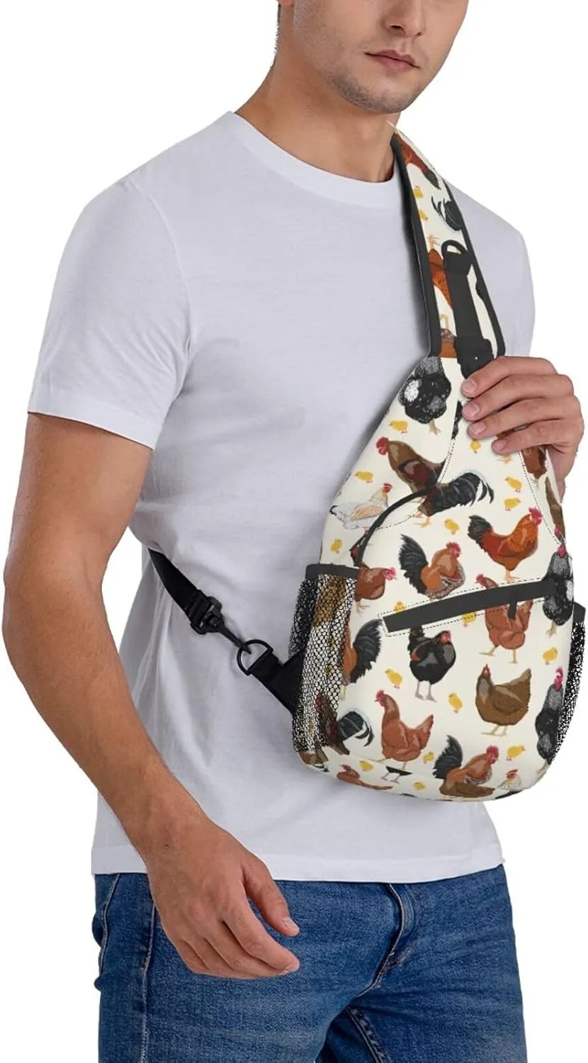 VOOHDDY Sling Bag For Women Men Travel Hiking Backpack Crossbody Shoulder Chest Bags Casual Daypack Sport