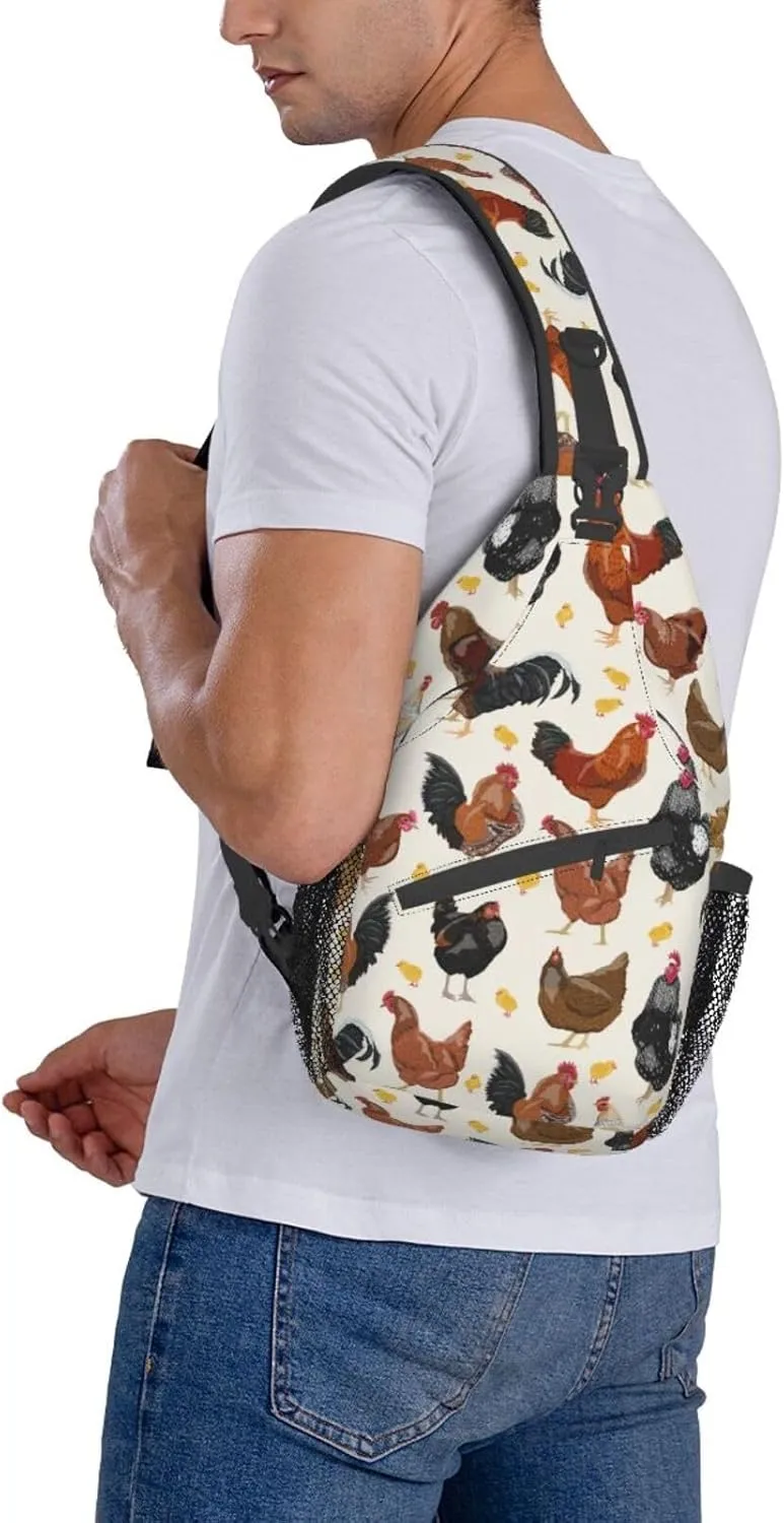 VOOHDDY Sling Bag For Women Men Travel Hiking Backpack Crossbody Shoulder Chest Bags Casual Daypack Sport