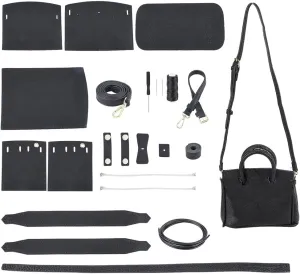 WADORN DIY Crossbody Purse Making Kit, PU Leather Handbag Making Materials Set Hand Sewing Shoulder Bag Complete Accessories Set, 8.7x4.3x6.3 Inch