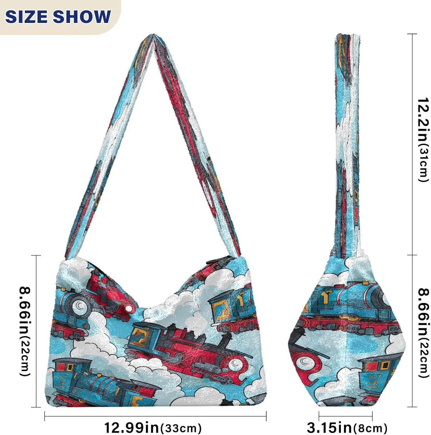 Watercolor Pumpkin in Fall Colors Lady Shoulder Bag, Tote Handbag, Womens Outdoor Bag