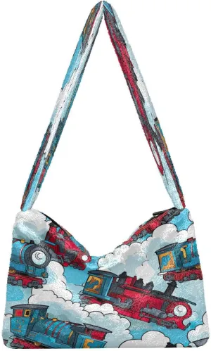 Watercolor Pumpkin in Fall Colors Lady Shoulder Bag, Tote Handbag, Womens Outdoor Bag