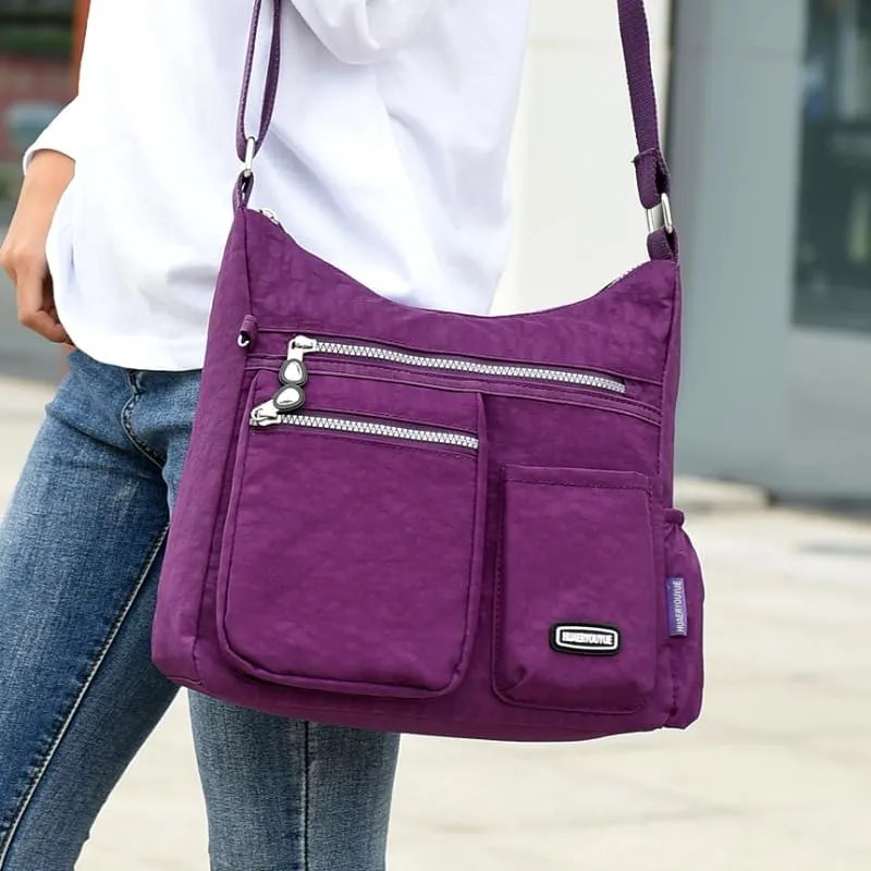 Waterproof Shoulder Bag Nylon Crossbody Bag for Women Travel Purses and Handbag Large Capacity