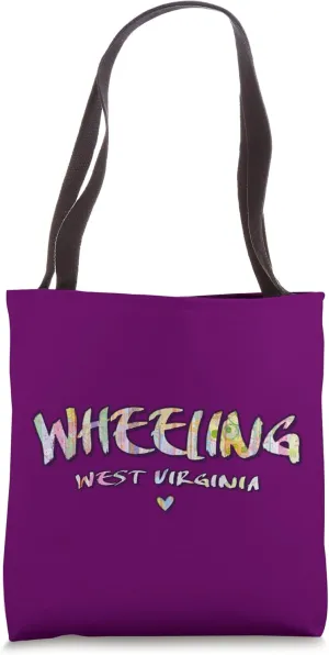 Wheeling West Virginia - Wheeling WV Watercolor Logo Tote Bag