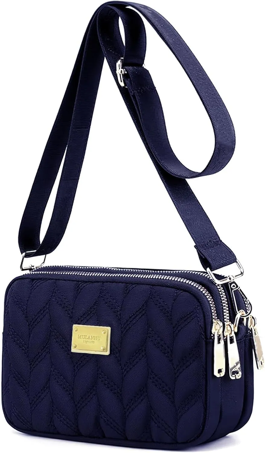 WITERY Small Crossboby Purse for Women - Waterproof Nylon Crossbody Phone Purse Shoulder Bag with Adjustable Strap