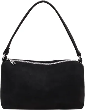 Women 2025 Fall Winter Retro Suede Shoulder Bag Small Hand Purse Soft PU Suede Clutch Bag