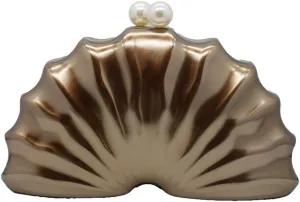 Women Acrylic Shell Shaped Clutch Luxury Marble Acrylic Evening Handbag Unique Chain Shoulder Bag Wedding Party Purses