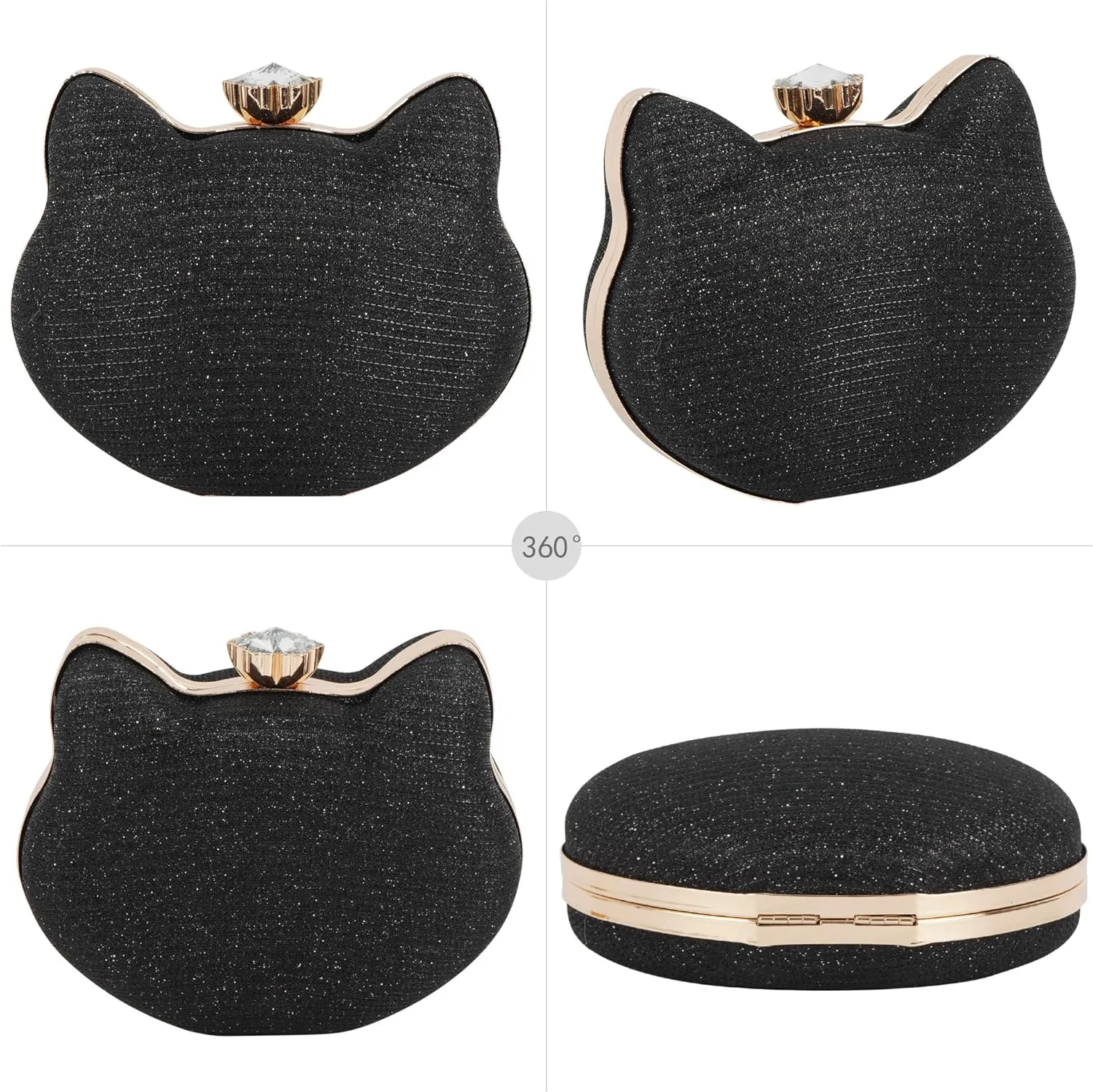 Women Evening Bag Acrylic Clutch Purse Shell Shape Shoulder Cross-body Bag Chain Box Bag