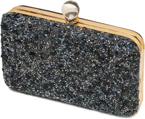 Women Evening Bag Rhinestone Clutch Bag Ladies Handbag With Detachable Chain Bridal Wedding Purse