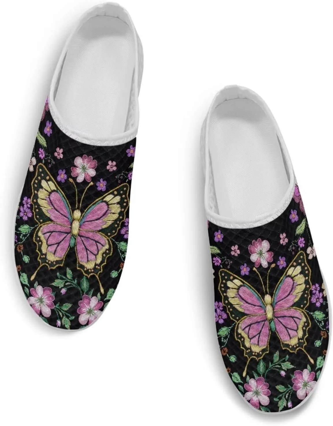Women Garden Shoes Cute Animals Print Waterproof Mesh Loafers Classic Tennis Sneakers Breathable Loafers