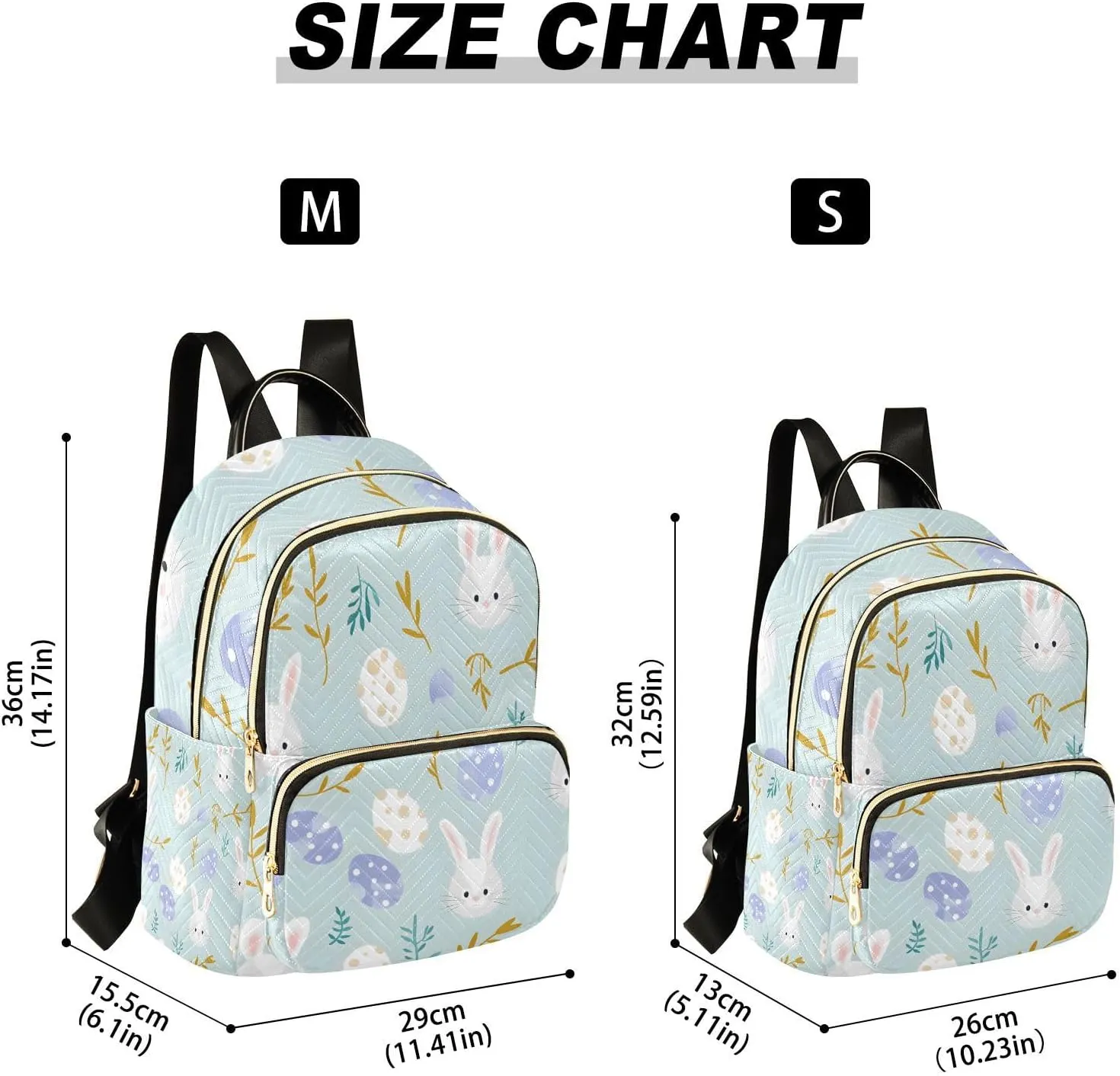 Women Mini Backpack Purse Bag Lightweight Casual Daily Travel Backpack Easter Bunny A Lovely Seamless Pattern Of Easter Eggs Back Pack Fashion Multipurpose Shoulder Bag