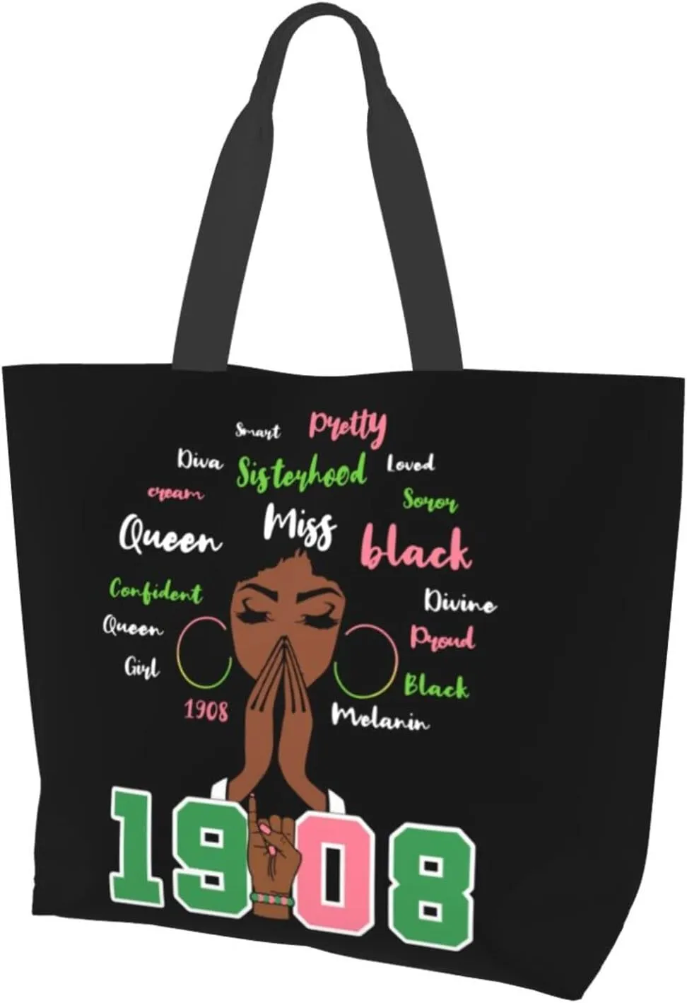 Women Reusable Grocery Bag Waterproof Shopping Handbag