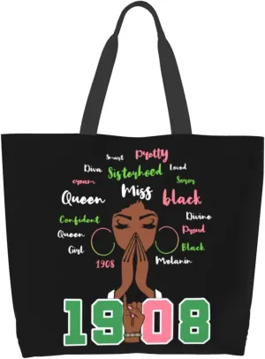 Women Reusable Grocery Bag Waterproof Shopping Handbag