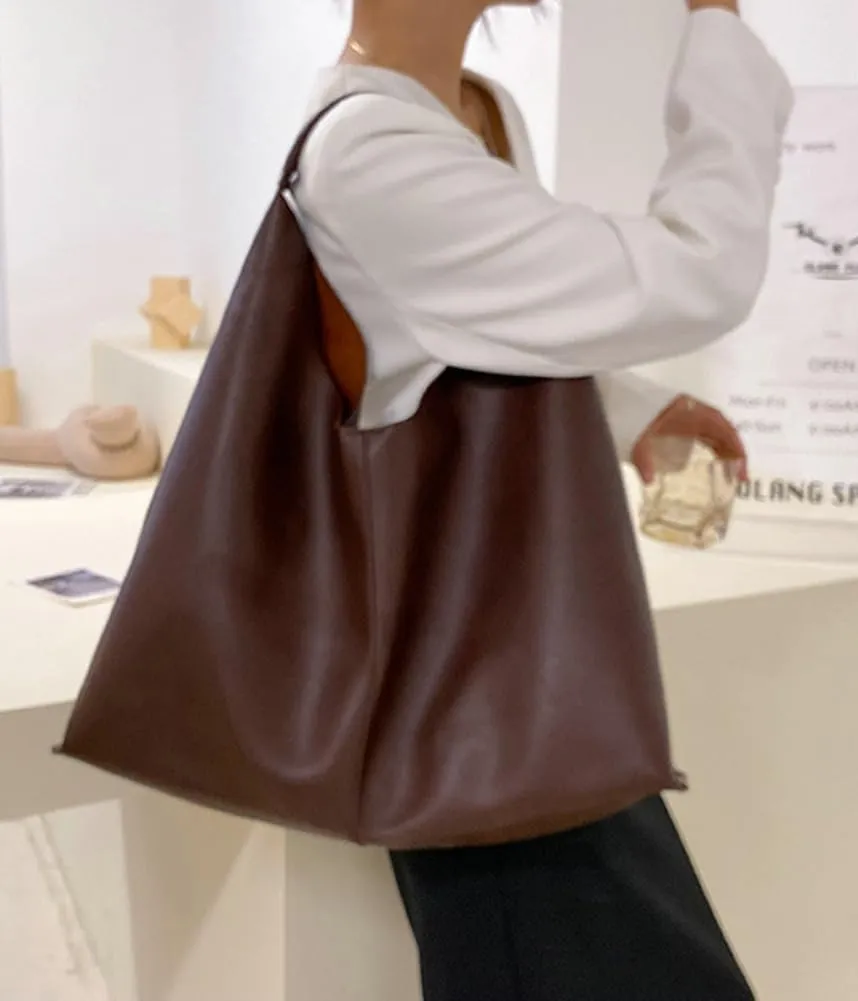Women Soft Tote Bags Satchel Handbags PU Leather Shoulder Bag Work Dating Travel 2024