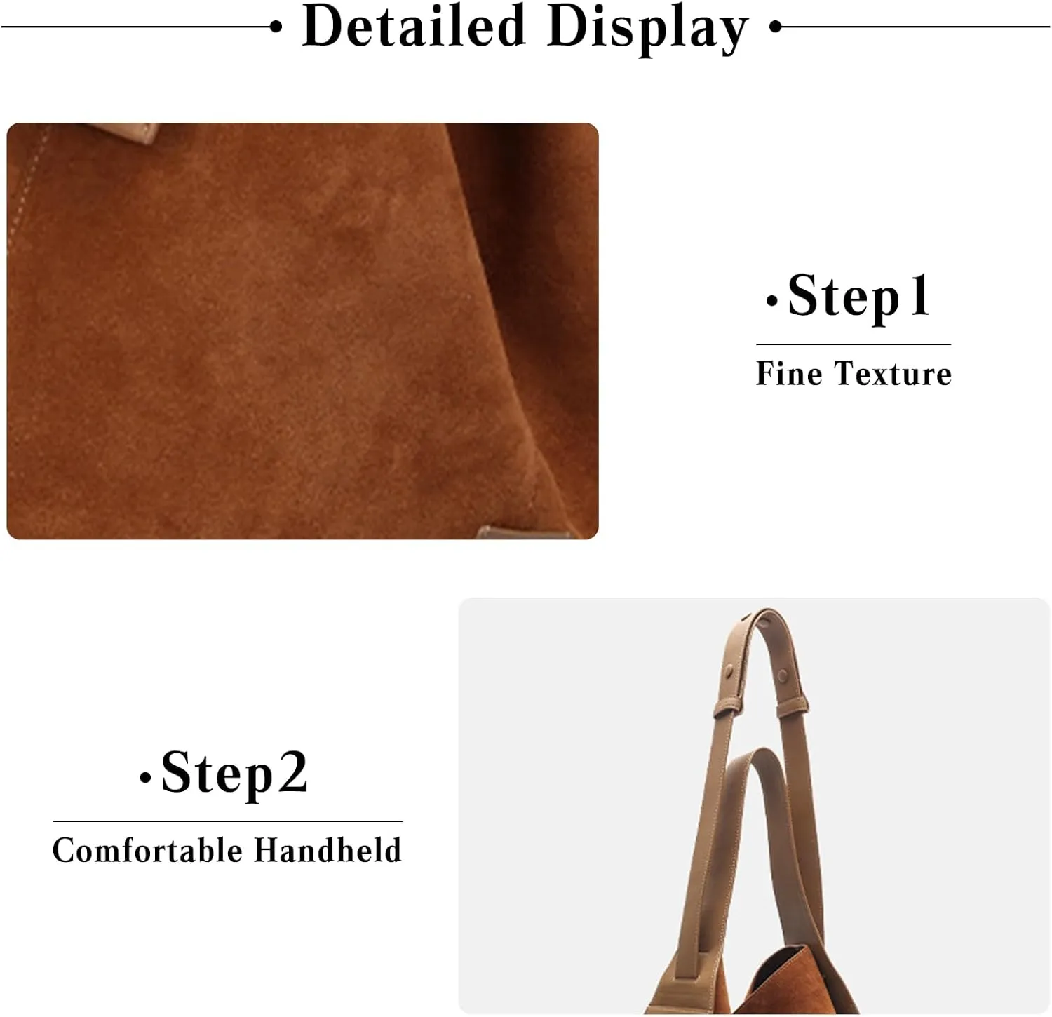 Women Suede Handbag Winter Fall Shoulder Bag Large Capacity Tote Bag Vintage Crossbody Bag Soft Top Handle Bag