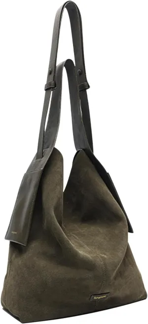 Women Suede Handbag Winter Fall Shoulder Bag Large Capacity Tote Bag Vintage Crossbody Bag Soft Top Handle Bag