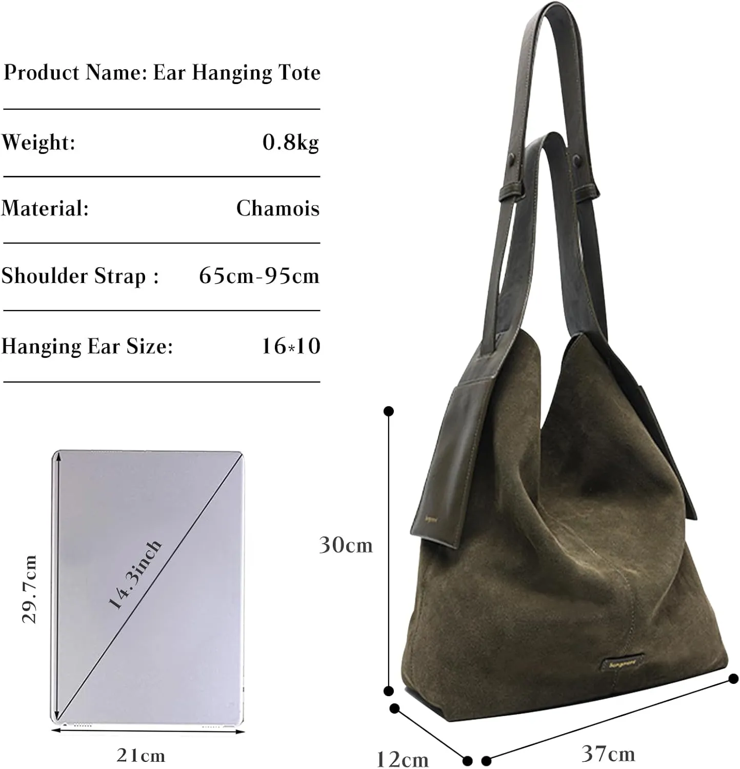 Women Suede Handbag Winter Fall Shoulder Bag Large Capacity Tote Bag Vintage Crossbody Bag Soft Top Handle Bag