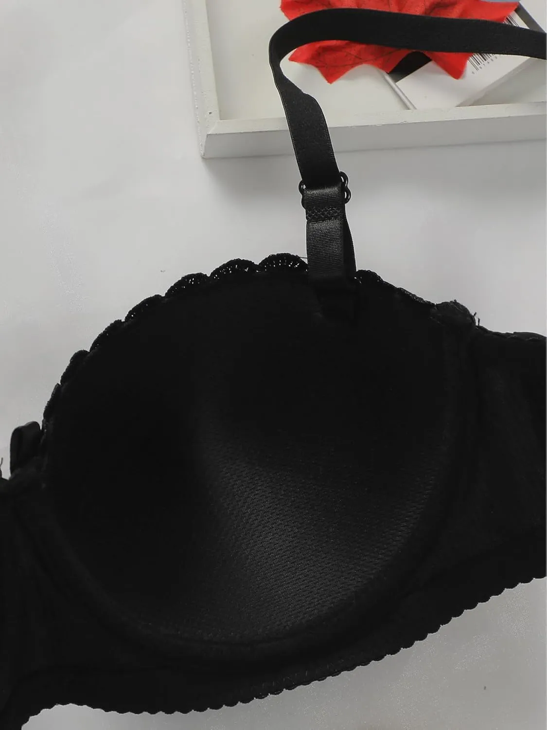 Womens Bowknot Bra Underwire Padded Push-up Full Coverage Bralettes