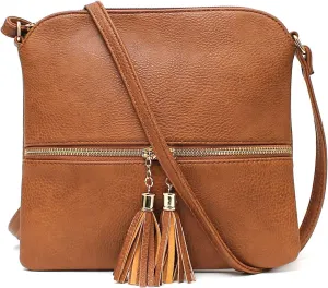 Women's Crossbody Bag with Tassel