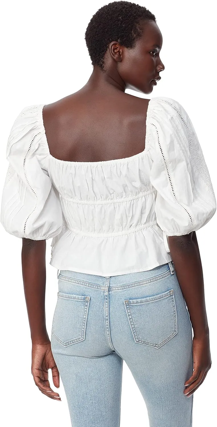 Women's Meadow Pleat Lace Trim Blouse