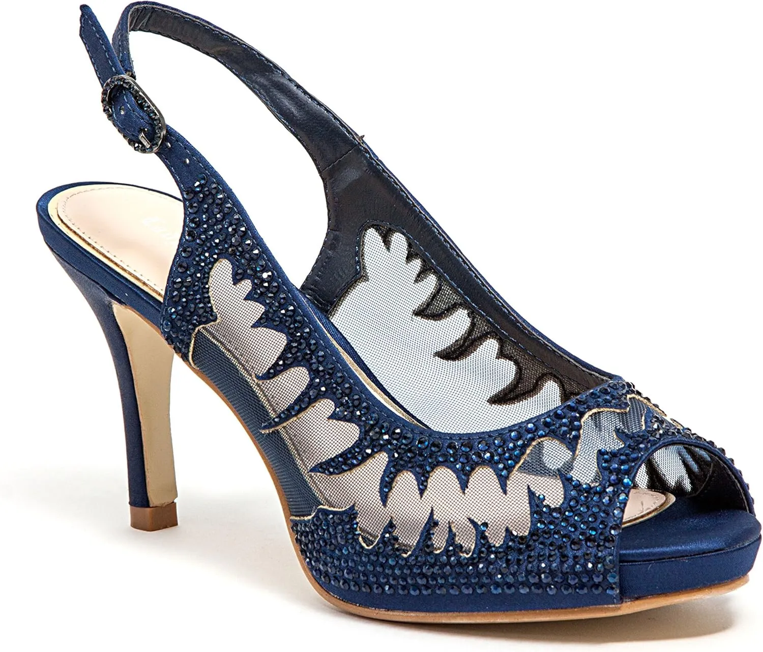 Women's MESH Platform Sling Back, Spicy Navy 41