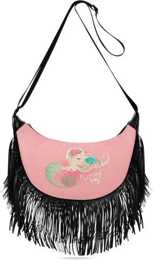 Women's PU Leather Chain Cross Body Bag, Shoulder Handbag Purse with Tassel for Ladies