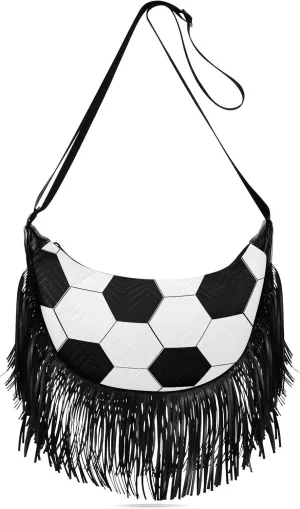 Women's PU Leather Chain Cross Body Bag, Shoulder Handbag Purse with Tassel for Ladies