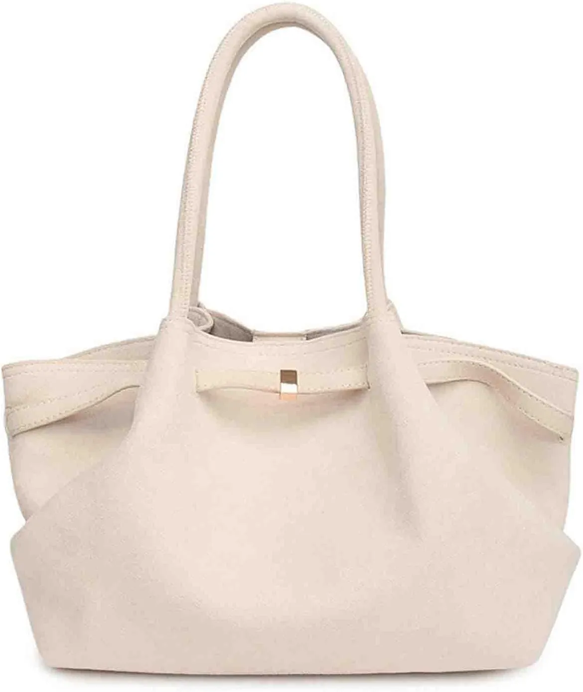 Women's Retro Armpit Shoulder Tote Bag - Large Capacity, Suede Leather