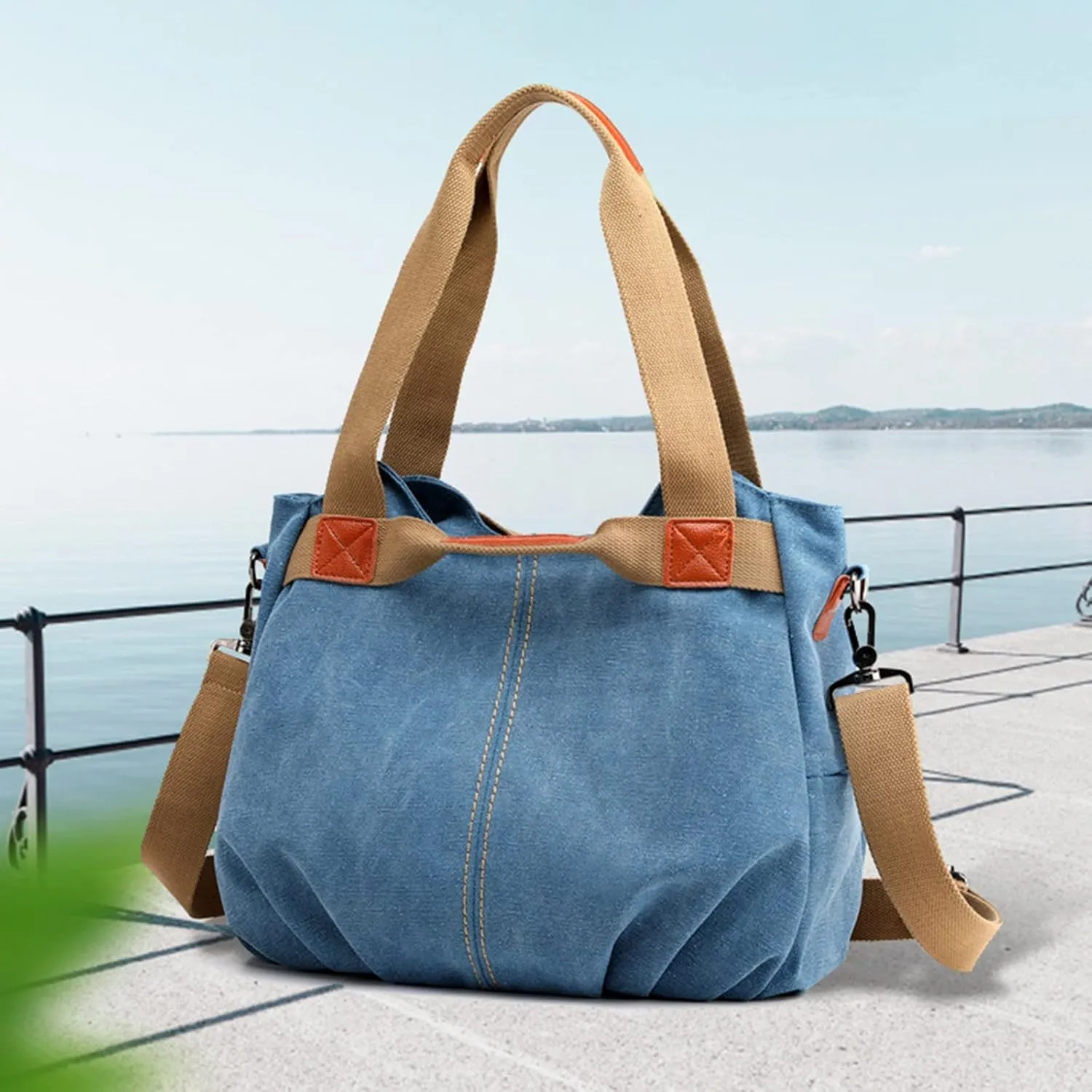 Women's Ruched Hobo Handbag Large Hobo Shoulder Bag