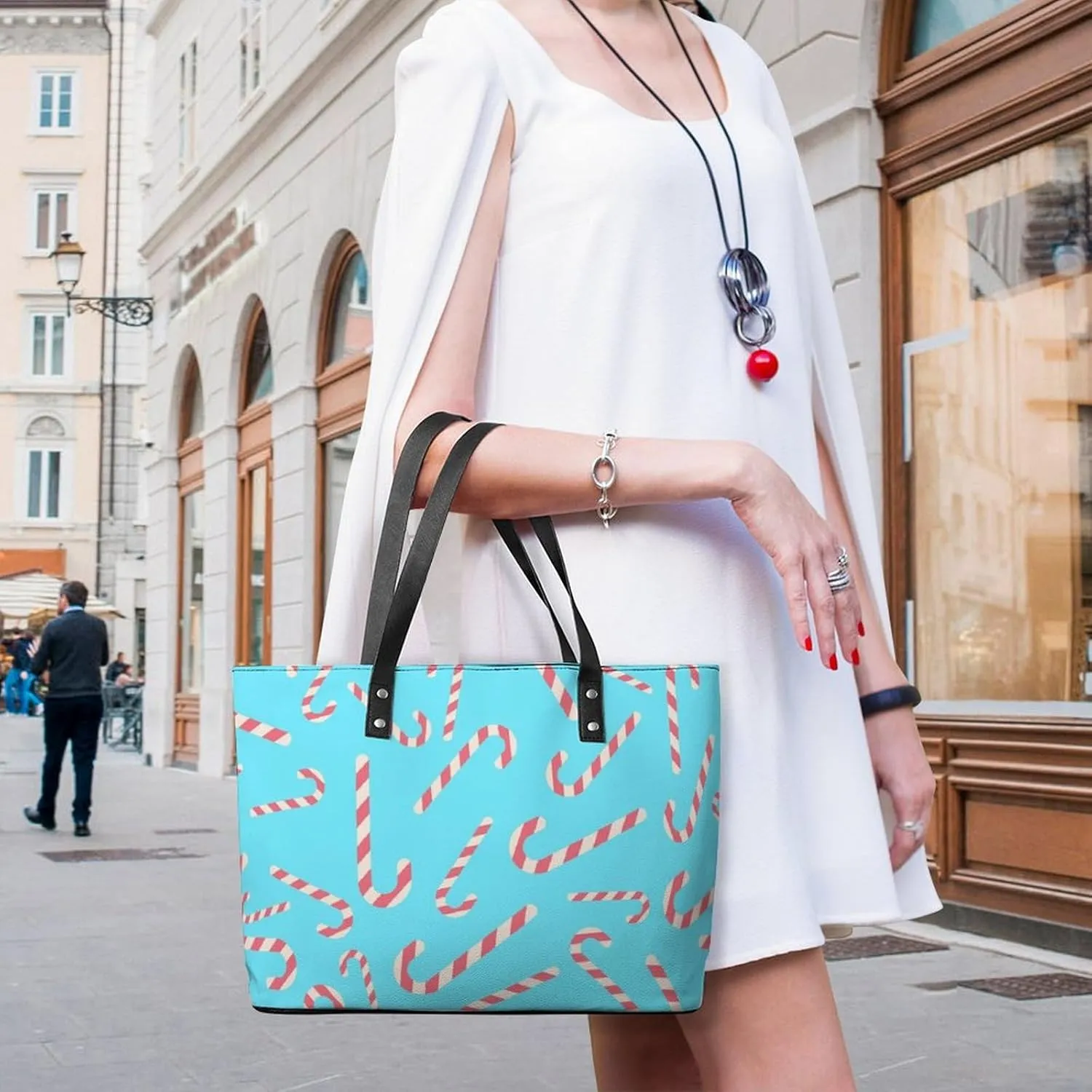 Womens Shoulder Bag, Large Shoulder Bags Casual Handbags, Large Capacity PU Leather Shopping Work Bag