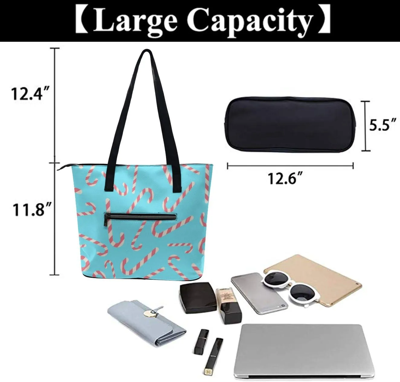 Womens Shoulder Bag, Large Shoulder Bags Casual Handbags, Large Capacity PU Leather Shopping Work Bag
