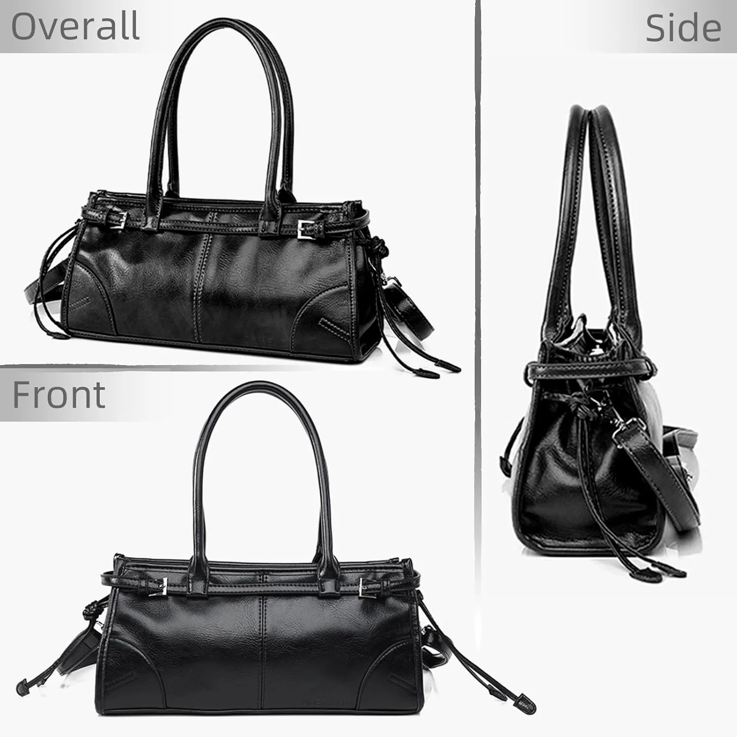 Women's Shoulder Bag, Minimalist Underarm Bag, PU Crossbody Bag, Adjustable Handbag, Tote Bag
