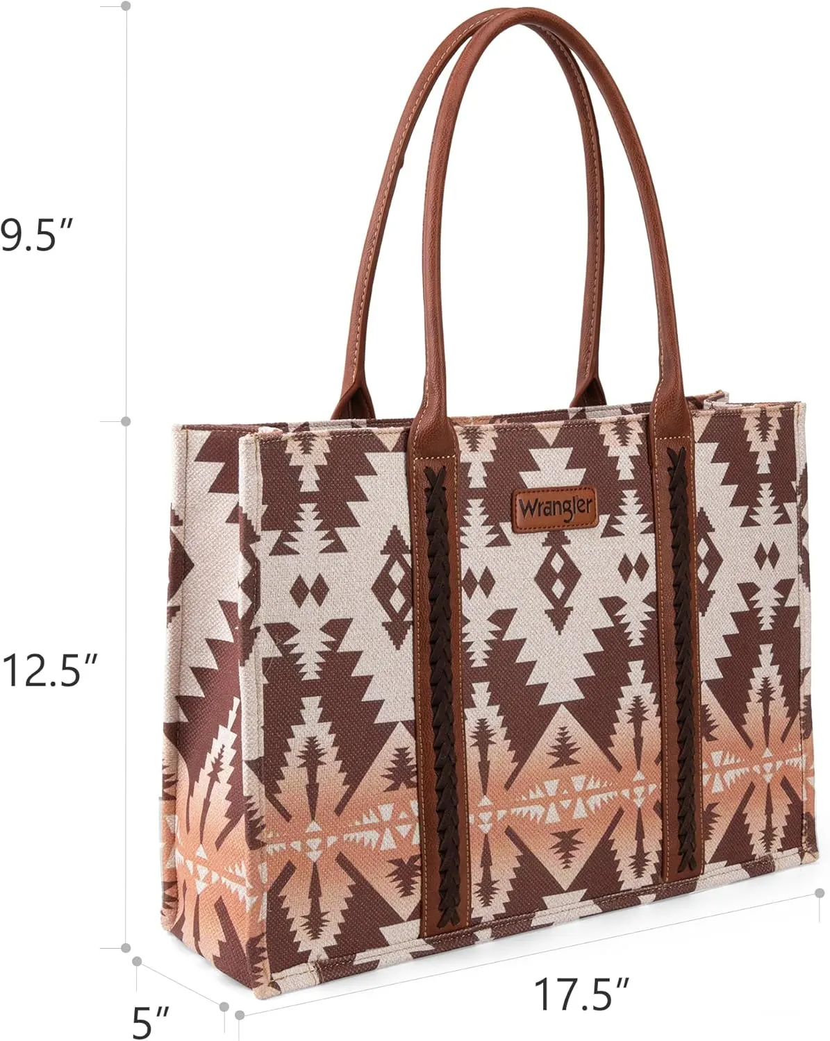 Wrangler Tote Bag for Women Western Purse and Aztec Satchel Handbag