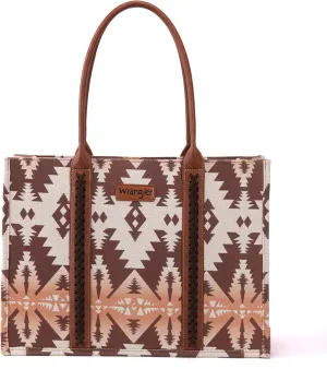 Wrangler Tote Bag for Women Western Purse and Aztec Satchel Handbag