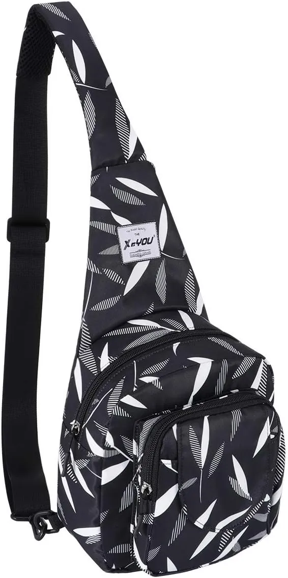 XEYOU Small Sling Bag - Lightweight One Strap Backpack Hiking Crossbody Chest Bag - Unisex Shoulder Daypack