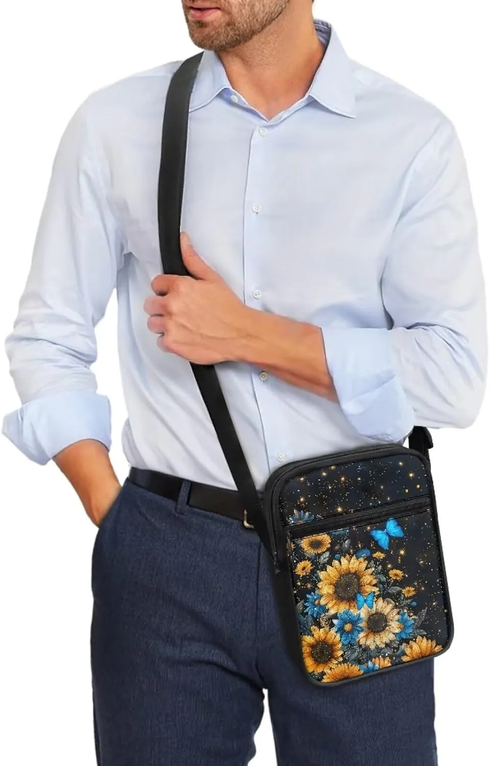 Xoenoiee Mini Messenger Bag for Women Men Small Crossbody Bag Lightweight Shoulder Bag Sling Bags Multi-functional