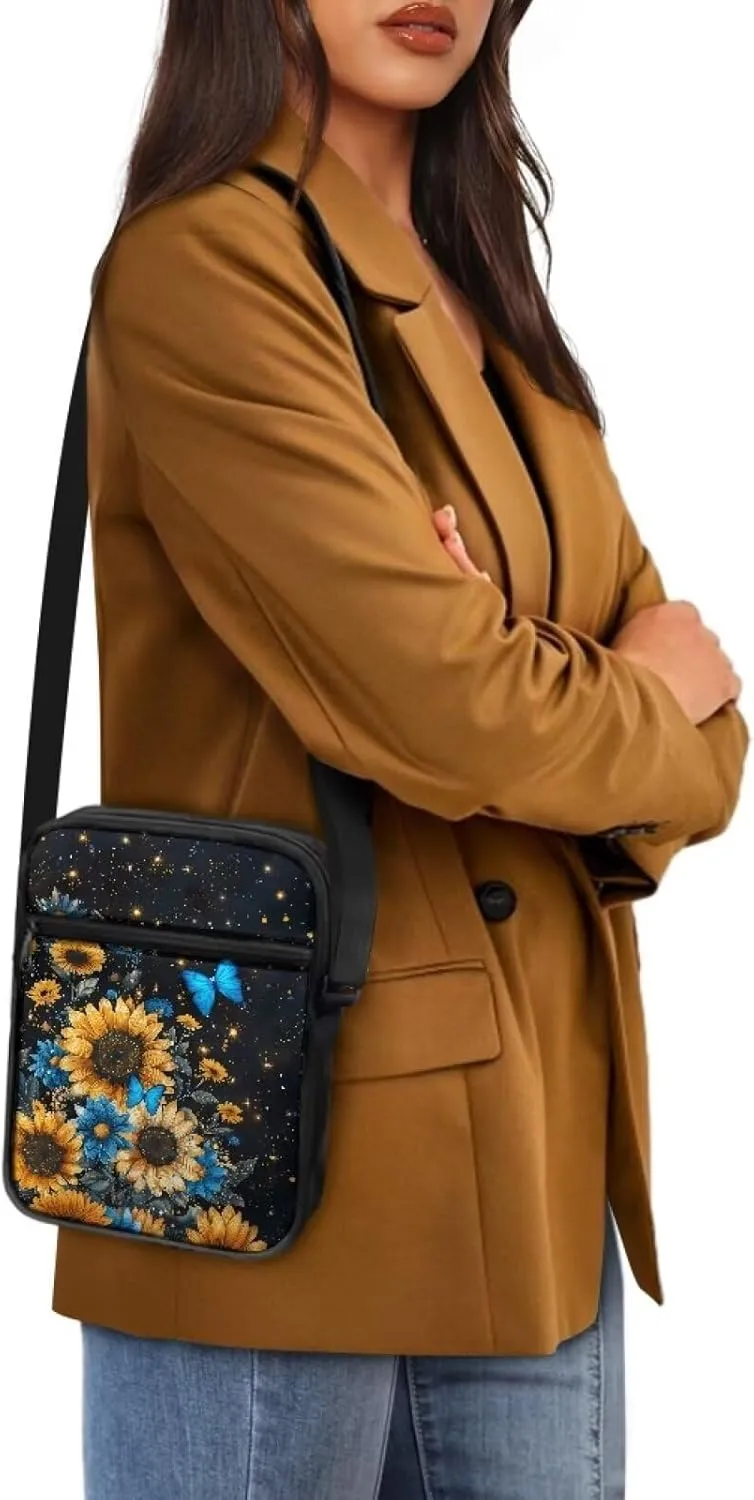 Xoenoiee Mini Messenger Bag for Women Men Small Crossbody Bag Lightweight Shoulder Bag Sling Bags Multi-functional