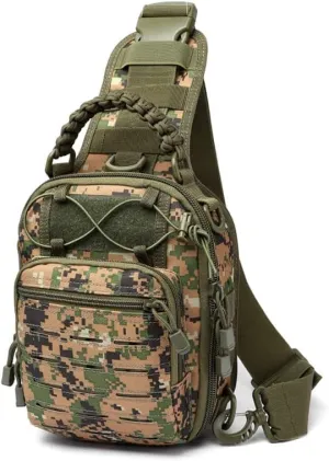 YABOO Tactical Molle Combat Camouflage Chest Bag Outdoor Sports Hiking Shoulder Sling Bag Pouch
