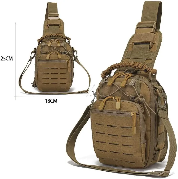 YABOO Tactical Molle Combat Camouflage Chest Bag Outdoor Sports Hiking Shoulder Sling Bag Pouch