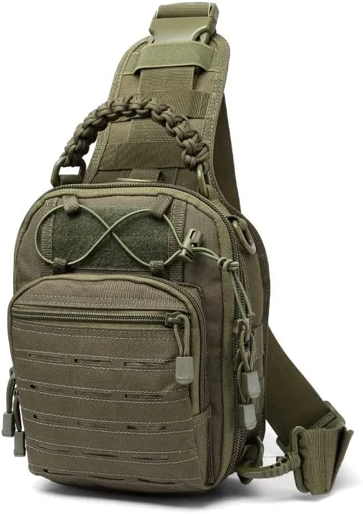 YABOO Tactical Molle Combat Camouflage Chest Bag Outdoor Sports Hiking Shoulder Sling Bag Pouch