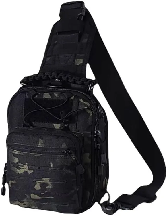 YABOO Tactical Molle Combat Camouflage Chest Bag Outdoor Sports Hiking Shoulder Sling Bag Pouch