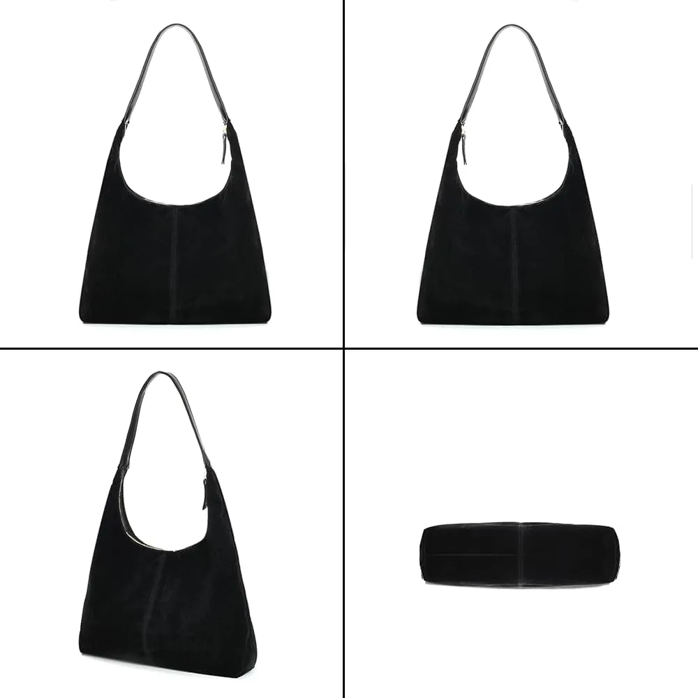 YDSIII Synthetic Suede Bag For Women,Tote Bag For women, Suede Tote Bag With Leather Shoulder Strap
