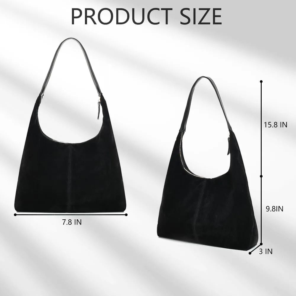 YDSIII Synthetic Suede Bag For Women,Tote Bag For women, Suede Tote Bag With Leather Shoulder Strap