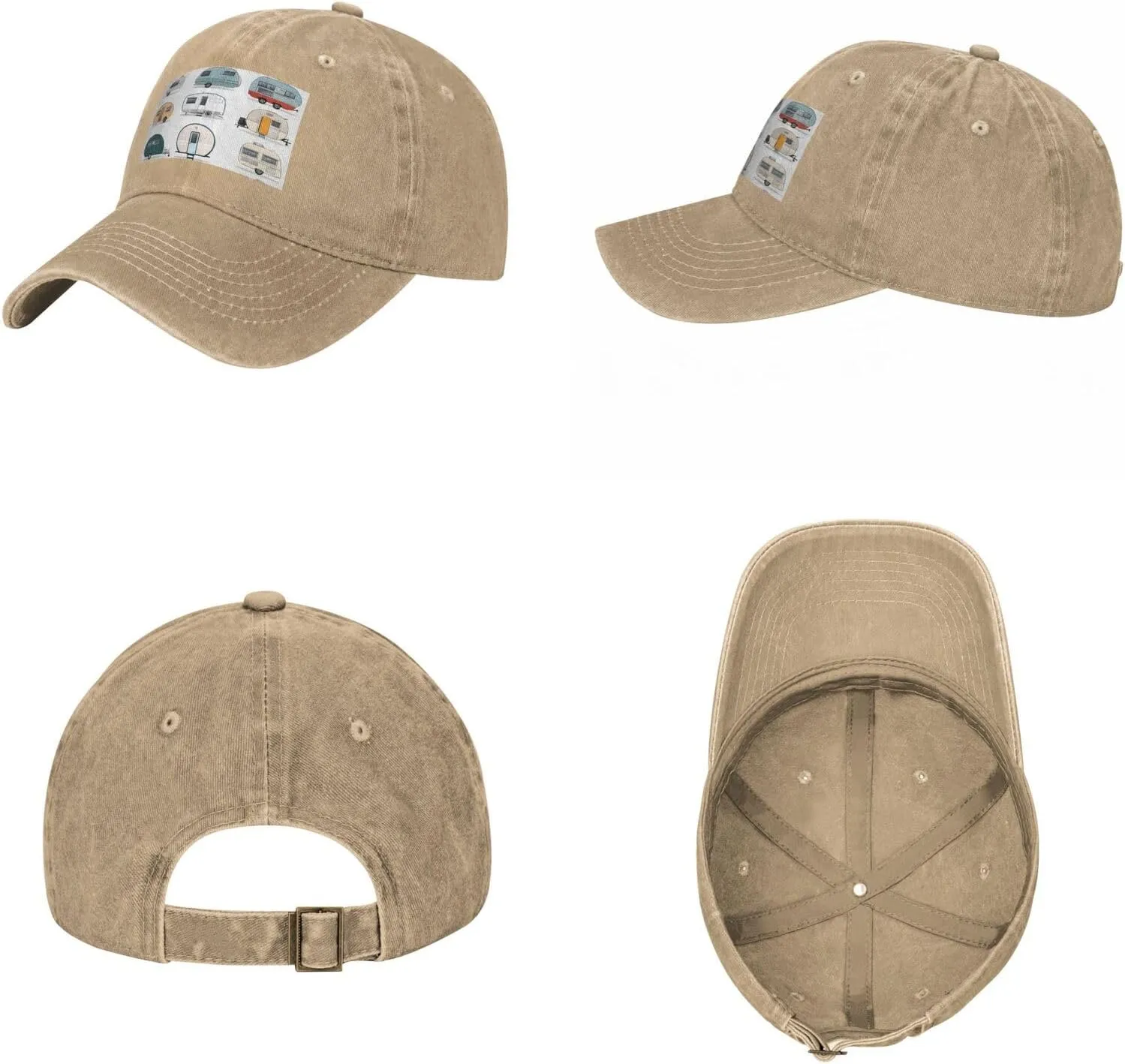 (You Make Me Happy Trailer) Vintage Washed Denim Baseball Cap for Women Men Adjustable Cotton Distressed Dad Hat