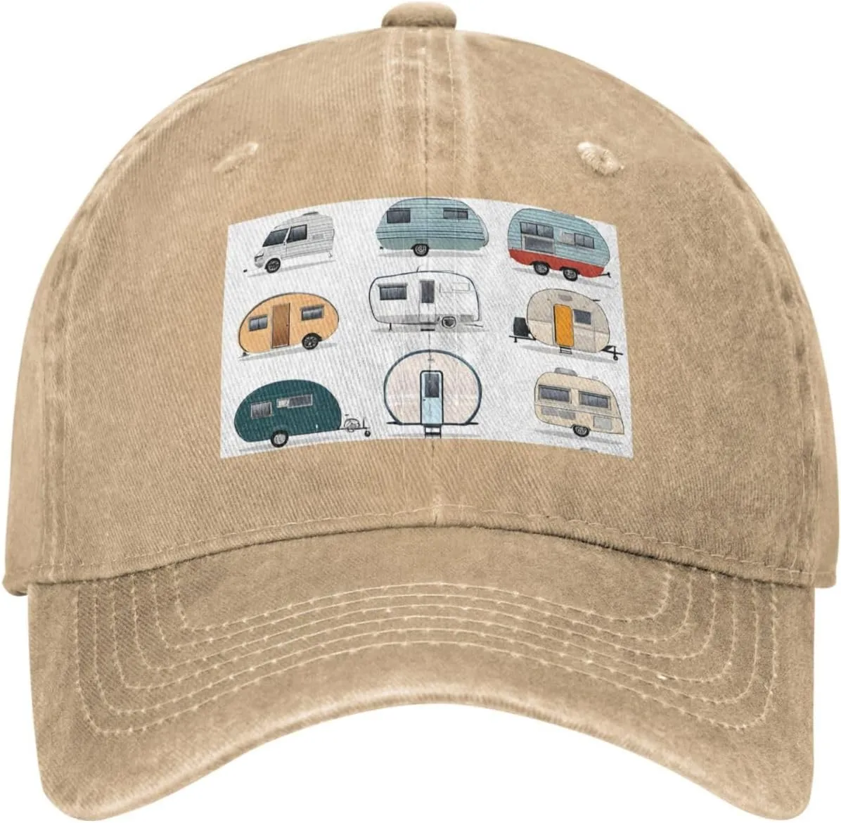 (You Make Me Happy Trailer) Vintage Washed Denim Baseball Cap for Women Men Adjustable Cotton Distressed Dad Hat