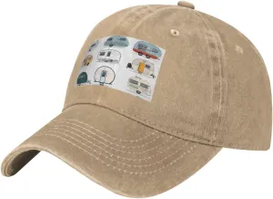 (You Make Me Happy Trailer) Vintage Washed Denim Baseball Cap for Women Men Adjustable Cotton Distressed Dad Hat